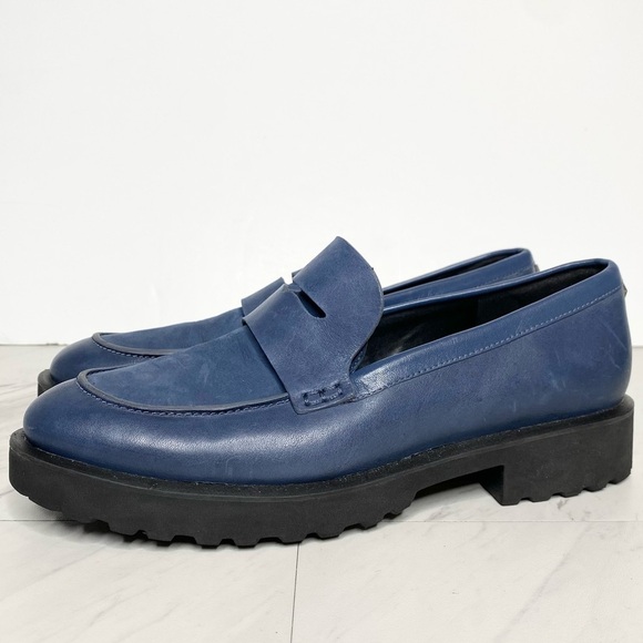 Cole Haan Newburg Blue Lug Penny Loafer 7B - Picture 1 of 14